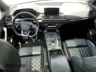 2018 Audi SQ5 Premium Plus with VIN WA1A4AFY6J2009863, listed as a Copart auction lot 56418064 with 76,666 mi miles and Salvage Title. Bid and sale history available at DreamBid. Image 8.