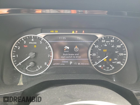 2023 Nissan Pathfinder SL with VIN 5N1DR3CA9PC225504, listed as a Copart auction lot 49184095 with 47,791 mi miles and Salvage title. Bid and sale history available at DreamBid. Image 9.