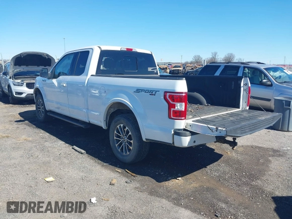 2018 Ford F-150 XL with VIN 1FTEX1EP9JFB83992, listed as a IAAI auction lot 41655741 with 174,796 mi miles and . Bid and sale history available at DreamBid. Image 3.