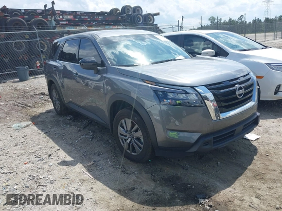 2024 Nissan Pathfinder S with VIN 5N1DR3AA0RC306767, listed as a IAAI auction lot 42233662 with 34,074 mi miles and . Bid and sale history available at DreamBid. Image 1.