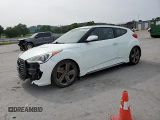 2015 Hyundai Veloster Turbo with VIN KMHTC6AE5FU234987, listed as a Copart auction lot 60449085 with 96,811 mi miles and Clean title. Bid and sale history available at DreamBid. Image 1.