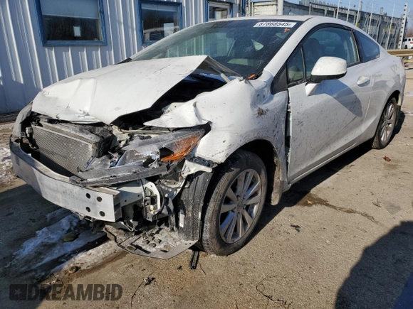 2012 Honda Civic Cpe EX-L with VIN 2HGFG3B15CH532570, listed as a Copart auction lot 87868545 with 137,644 mi miles and Salvage Title. Bid and sale history available at carsss.com. Image 1.