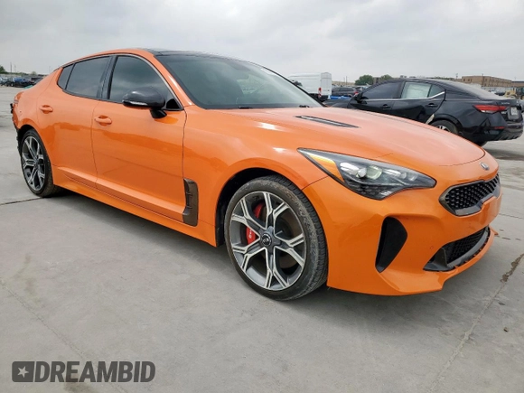 2019 Kia Stinger GT with VIN KNAE35LC9K6070562, listed as a Copart auction lot 51612275 with 75,785 mi miles and Salvage Title. Bid and sale history available at DreamBid. Image 5.
