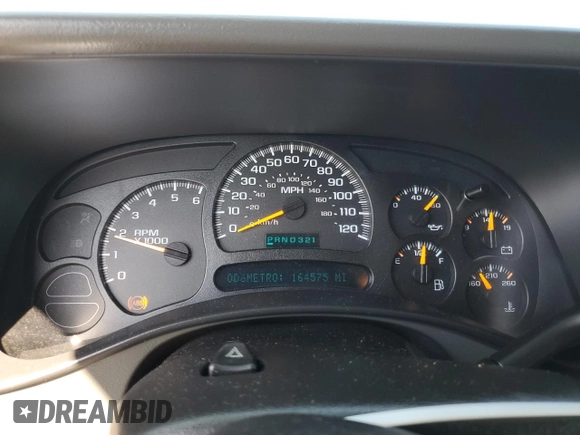 2005 Chevrolet Tahoe LS with VIN 1GNEC13V75R173583, listed as a Copart auction lot 59998015 with 164,575 mi miles and Salvage title. Bid and sale history available at DreamBid. Image 9.
