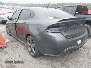 2016 Dodge Dart GT with VIN 1C3CDFEB3GD749915, listed as a IAAI auction lot 41953726 with 124,645 mi miles. Bid and sale history available at carsss.com. Image 3.