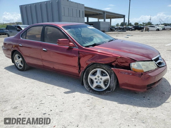 2003 Acura TL with VIN 19UUA56683A088576, listed as a Copart auction lot 51753005 with 255,529 mi miles and Salvage Title. Bid and sale history available at carsss.com. Image 4.