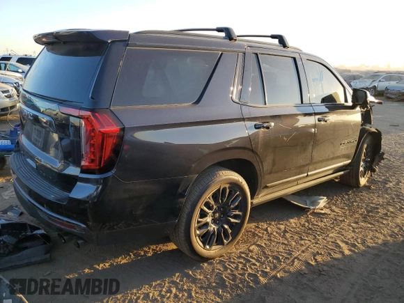 2023 GMC Yukon Denali Ultimate with VIN 1GKS2EKL7PR119018, listed as a Copart auction lot 73549864 with 19,626 mi miles and Salvage Title. Bid and sale history available at carsss.com. Image 3.