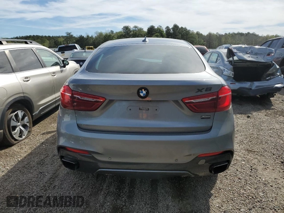 2017 BMW X6 sDrive35i with VIN 5UXKU0C36H0G68918, listed as a Copart auction lot 47651583 with 54,972 mi miles. Bid and sale history available at carsss.com. Image 6.