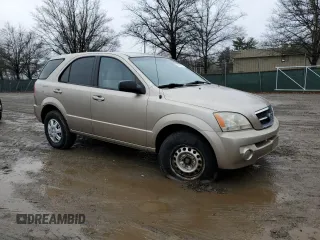 2005 Kia Sorento LX with VIN KNDJD733655476979, listed as a Copart auction lot 44120575 with 115,990 mi miles and Salvage Title. Bid and sale history available at carsss.com. Image 4.