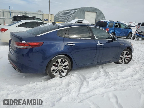 2016 Kia Optima SX Turbo with VIN 5XXGW4L2XGG041293, listed as a Copart auction lot 44734105 with 114,228 mi miles and Salvage Title. Bid and sale history available at carsss.com. Image 3.