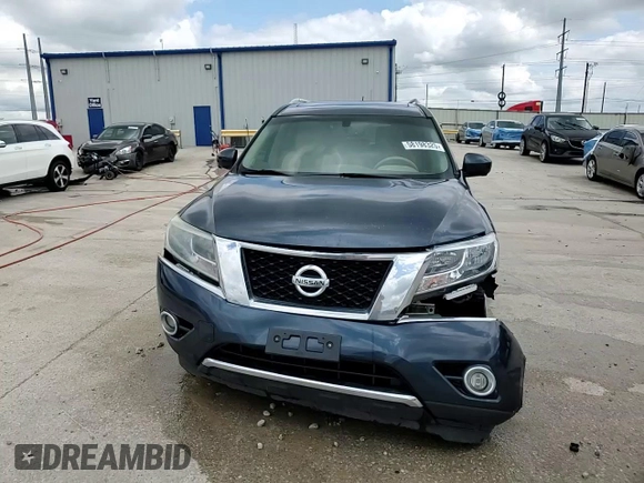 2015 Nissan Pathfinder SV with VIN 5N1AR2MN9FC703515, listed as a Copart auction lot 58198325 with 154,468 mi miles and Salvage title. Bid and sale history available at DreamBid. Image 14.