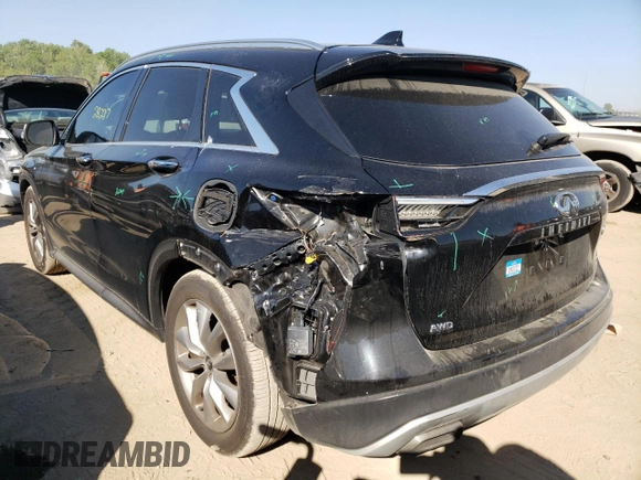 2019 Infiniti QX50 LUXE with VIN 3PCAJ5M32KF148349, listed as a Copart auction lot 45727503 with 28,227 mi miles. Bid and sale history available at carsss.com. Image 2.