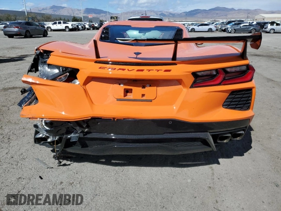 2022 Chevrolet Corvette 1LT with VIN 1G1YA2D40N5118657, listed as a Copart auction lot 48972845 with 17,189 mi miles and Salvage Title. Bid and sale history available at carsss.com. Image 6.