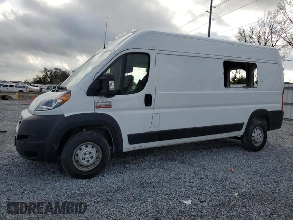 2020 Ram ProMaster Cargo with VIN 3C6TRVDG2LE101664, listed as a Copart auction lot 46073795 with 89,534 mi miles and Non Repairable. Bid and sale history available at carsss.com. Image 1.