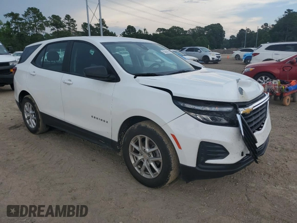 2022 Chevrolet Equinox LS with VIN 3GNAXHEV5NS245287, listed as a Copart auction lot 62663055 with 94,621 mi miles and Salvage title. Bid and sale history available at DreamBid. Image 4.