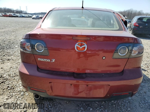 2008 Mazda Mazda3 i Touring Value with VIN JM1BK32F081141968, listed as a Copart auction lot 48970955 with 90,308 mi miles and Salvage Title. Bid and sale history available at carsss.com. Image 6.