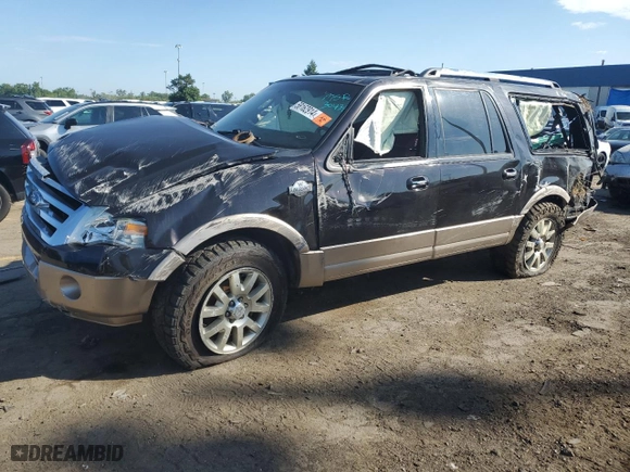 2013 Ford Expedition EL XLT with VIN 1FMJK1H56DEF30434, listed as a Copart auction lot 58162914 with 0 mi miles and Salvage Title. Bid and sale history available at carsss.com. Image 1.