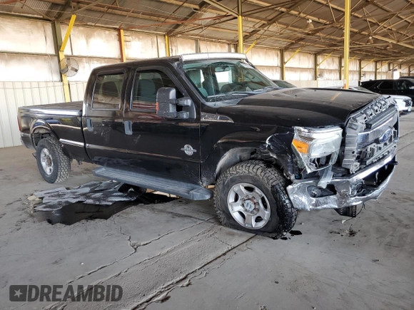 2016 Ford F-250 Lariat with VIN 1FT7W2BT7GEA40606, listed as a Copart auction lot 61953315 with 163,640 mi miles and Salvage title. Bid and sale history available at DreamBid. Image 4.