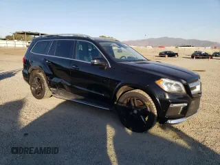 2016 Mercedes-Benz GL with VIN 4JGDF7DE1GA649840, listed as a Copart auction lot 85547614 with 129,133 mi miles and Salvage Title. Bid and sale history available at carsss.com. Image 4.