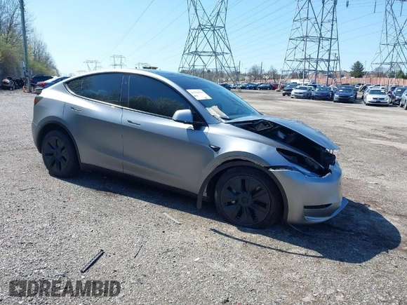 2024 Tesla Model Y Long Range with VIN 7SAYGDEE2RA311261, listed as a IAAI auction lot 41534010 with Not Provided miles and . Bid and sale history available at DreamBid. Image 1.