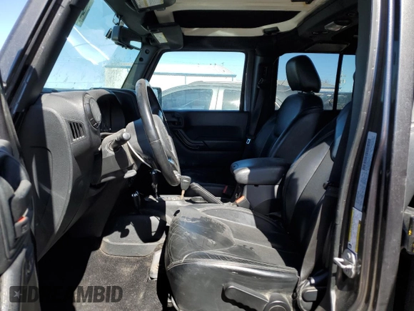 2017 Jeep Wrangler Unlimited Sahara with VIN 1C4BJWEGXHL687691, listed as a Copart auction lot 46696505 with 99,443 mi miles and Salvage Title. Bid and sale history available at carsss.com. Image 7.