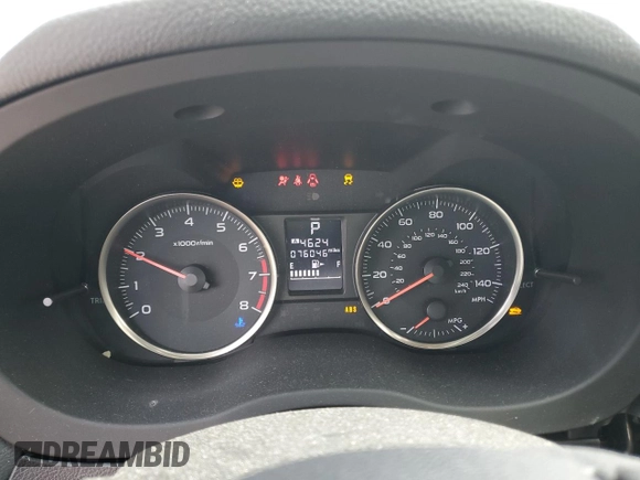 2016 Subaru Crosstrek Premium with VIN JF2GPABC9G8301001, listed as a Copart auction lot 59203765 with 76,046 mi miles and Salvage title. Bid and sale history available at DreamBid. Image 9.