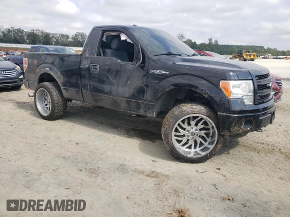 2013 Ford F-150 XL with VIN 1FTMF1EFXDFB80061, listed as a Copart auction lot 72508294 with 68,258 mi miles and Salvage Title. Bid and sale history available at DreamBid. Image 4.