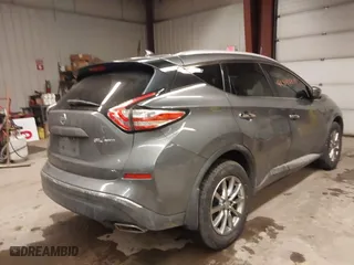 2017 Nissan Murano SL with VIN 5N1AZ2MH2HN180971, listed as a IAAI auction lot 41545819 with 95,037 mi miles. Bid and sale history available at carsss.com. Image 4.