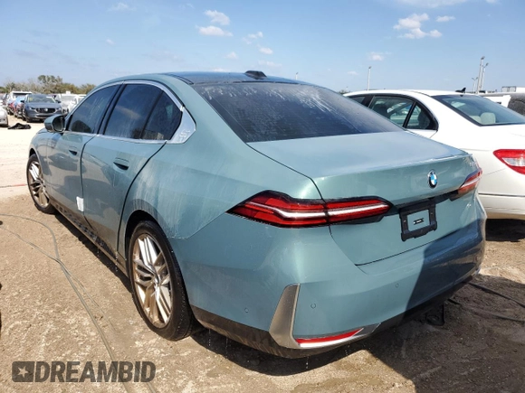 2024 BMW 5 Series 530i with VIN WBA43FJ0XRCP78759, listed as a Copart auction lot 76415134 with 0 mi miles and Salvage Title. Bid and sale history available at carsss.com. Image 2.