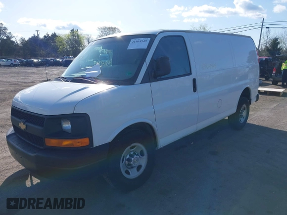 2014 Chevrolet Express Cargo Van with VIN 1GCWGFCA8E1133376, listed as a IAAI auction lot 41964949 with 344,831 mi miles. Bid and sale history available at carsss.com. Image 17.