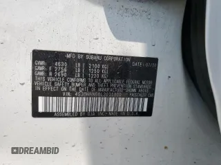2020 Subaru Legacy Limited с VIN 4S3BWAN68L3030800, выставлен на аукционе Copart как лот 60111735 с пробегом 35 391 миль миль и Списание • Salvage title. История ставок и продаж доступна на DreamBid. Изображение 12.