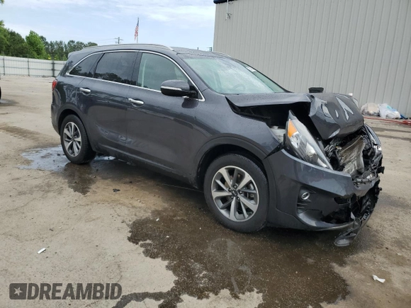 2019 Kia Sorento EX Sport with VIN 5XYPH4A52KG453042, listed as a Copart auction lot 55679945 with 75,269 mi miles and Salvage title. Bid and sale history available at DreamBid. Image 4.