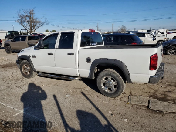 2007 Dodge 2500 SLT with VIN 3D7KR28C17G724512, listed as a Copart auction lot 85878264 with Not provided miles and Non repairable. Bid and sale history available at DreamBid. Image 2.