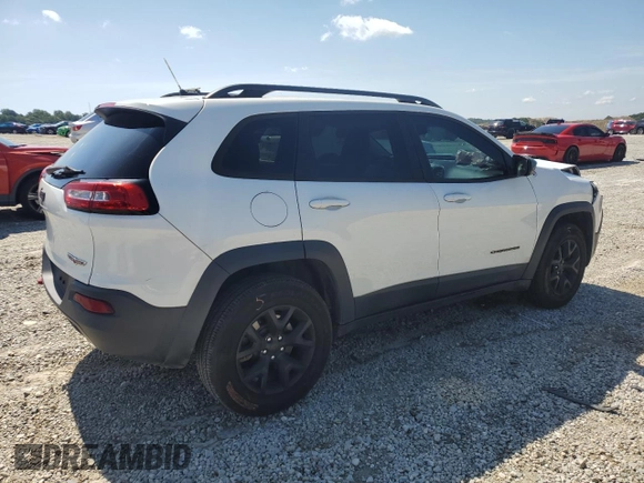 2015 Jeep Cherokee Trailhawk with VIN 1C4PJMBS0FW705288, listed as a Copart auction lot 61796275 with 133,874 mi miles and Salvage title. Bid and sale history available at DreamBid. Image 3.