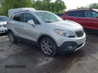 2014 Buick Encore Leather with VIN KL4CJCSB7EB554085, listed as a IAAI auction lot 42110581 with 158,200 mi miles. Bid and sale history available at carsss.com. Image 1.