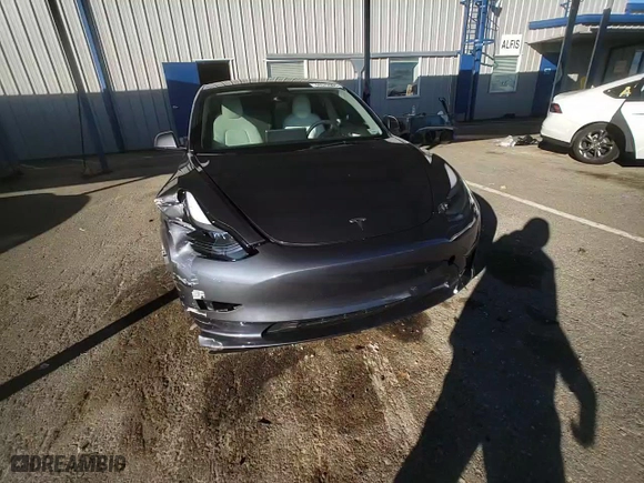 2023 Tesla Model 3 with VIN 5YJ3E1EA2PF438259, listed as a Copart auction lot 44572595 with 28,194 mi miles and Salvage Title. Bid and sale history available at carsss.com. Image 11.