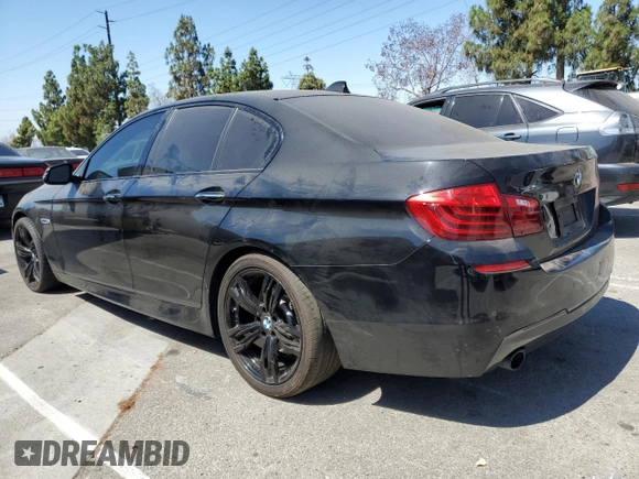 2016 BMW 5 Series 535i with VIN WBA5B1C52GG552692, listed as a Copart auction lot 64121225 with 114,708 mi miles and Salvage title. Bid and sale history available at DreamBid. Image 2.