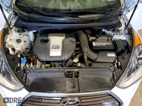 2016 Hyundai Veloster Turbo z VIN KMHTC6AEXGU279229, wystawiony jako Copart lot #56861945 z przebiegiem 72 768 mil mil oraz Szkoda całkowita • Salvage title. Historia ofert i sprzedaży dostępna na DreamBid. Obrazek 11.