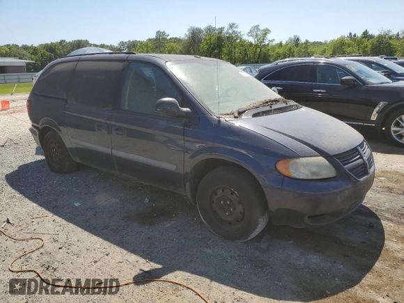2007 Dodge Grand Caravan SE with VIN 1D4GP24R37B260635, listed as a Copart auction lot 53447825 with Not Provided miles and Clean Title. Bid and sale history available at DreamBid. Image 4.