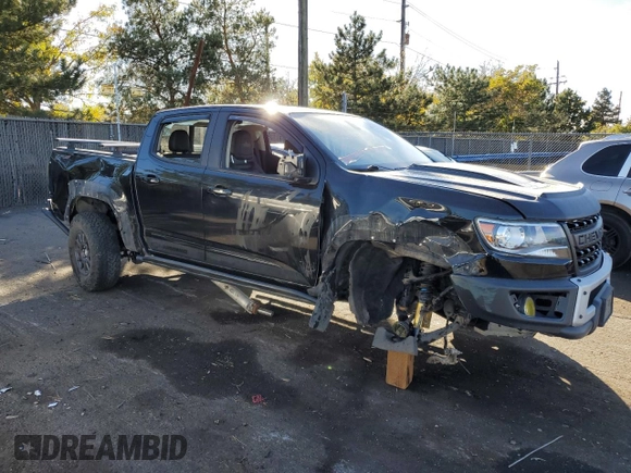 2020 Chevrolet Colorado 4WD ZR2 with VIN 1GCGTEEN6L1237226, listed as a Copart auction lot 76167624 with 71,284 mi miles and Salvage title. Bid and sale history available at DreamBid. Image 4.