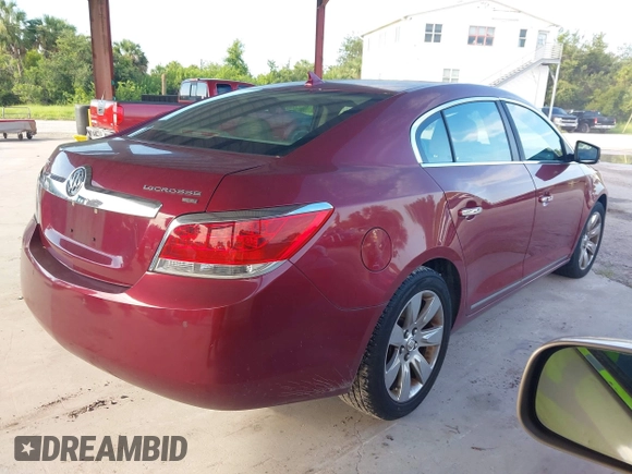 2011 Buick LaCrosse CXL with VIN 1G4GC5ED2BF326649, listed as a IAAI auction lot 42818351 with 156,492 mi miles and . Bid and sale history available at DreamBid. Image 4.