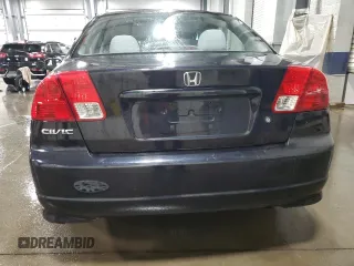 2004 Honda Civic LX with VIN 2HGES16584H519888, listed as a Copart auction lot 49333265 with 166,286 mi miles and Salvage Title. Bid and sale history available at DreamBid. Image 6.