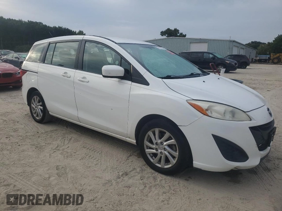 2012 Mazda 5 Sport with VIN JM1CW2BL4C0141205, listed as a Copart auction lot 71437504 with 135,271 mi miles and Salvage Title. Bid and sale history available at DreamBid. Image 4.