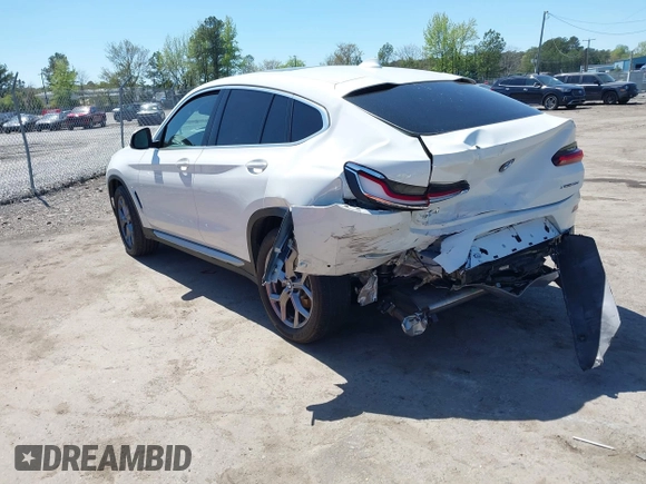 2023 BMW X4 xDrive30i with VIN 5UX33DT0XP9R92675, listed as a IAAI auction lot 42065113 with Not provided miles and . Bid and sale history available at DreamBid. Image 3.