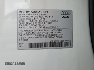 2013 Audi Q7 Premium Plus z VIN WA1LMAFE4DD000523, wystawiony jako Copart lot #60612425 z przebiegiem 190 132 mil mil oraz Czysty tytuł • Clean title. Historia ofert i sprzedaży dostępna na DreamBid. Obrazek 13.