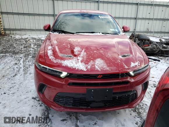 2024 Dodge Hornet R/T with VIN ZACPDFCW2R3A35093, listed as a Copart auction lot 42193585 with 4,574 mi miles and Salvage Title. Bid and sale history available at carsss.com. Image 5.
