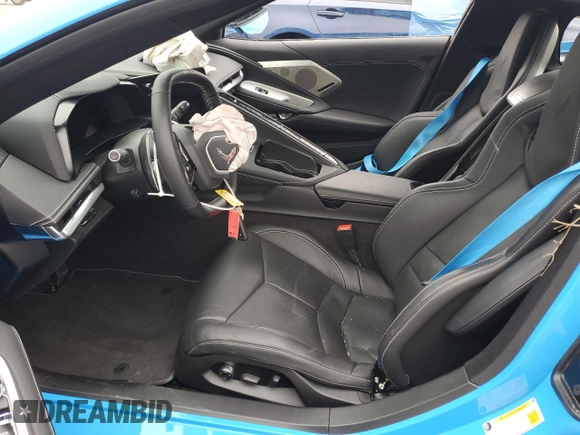 2022 Chevrolet Corvette 2LT with VIN 1G1YB2D45N5121874, listed as a Copart auction lot 44757845 with 2,047 mi miles and Salvage Title. Bid and sale history available at carsss.com. Image 7.