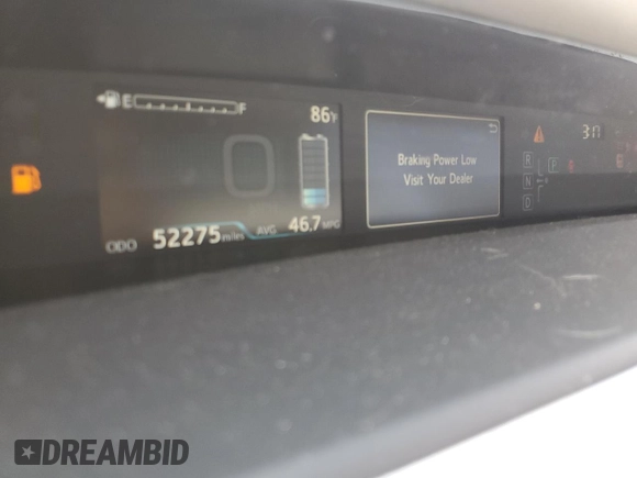 2017 Toyota Prius Two с VIN JTDKBRFU0H3055852, выставлен на аукционе Copart как лот 58209985 с пробегом 52 275 миль миль и Списание • Salvage title. История ставок и продаж доступна на DreamBid. Изображение 9.