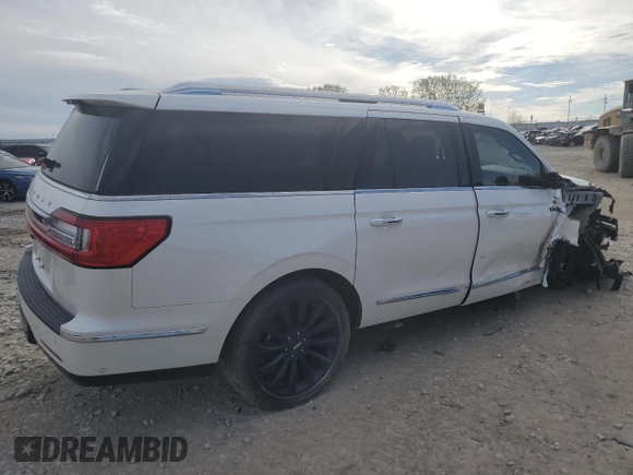 2018 Lincoln Navigator Select with VIN 5LMJJ3JT3JEL22480, listed as a Copart auction lot 51052065 with 96,120 mi miles and Salvage title. Bid and sale history available at DreamBid. Image 3.