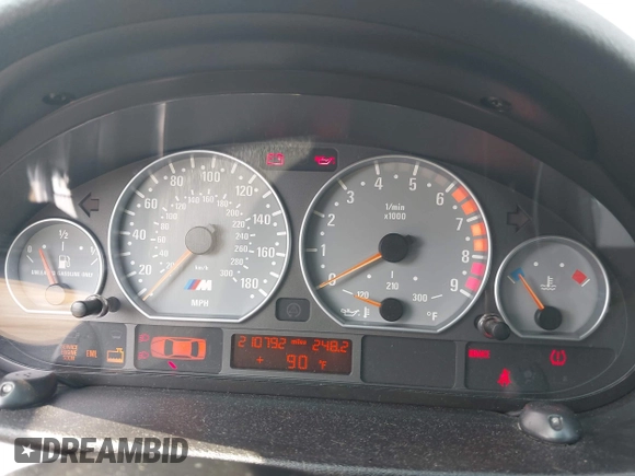 2003 BMW 3 Series M3 with VIN WBSBL93493JR22955, listed as a IAAI auction lot 42457249 with 210,792 mi miles and . Bid and sale history available at DreamBid. Image 7.